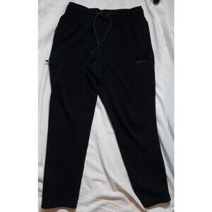 Mitre Men’s Sweatpants, Medium, Black Zipper pocket Drawstring closer